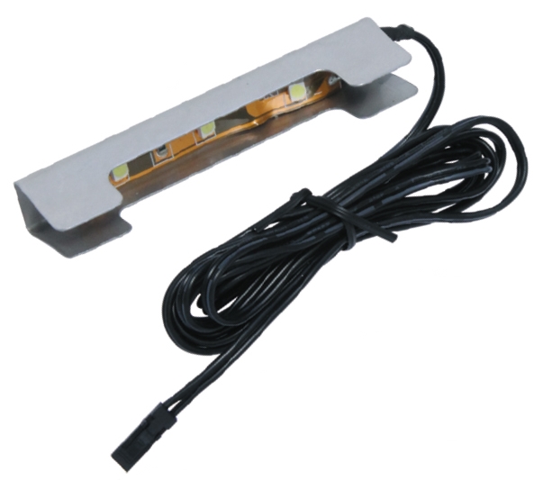 LED 20775 | светильник-клипса для торцевой подсветки стеклянных полок 12V