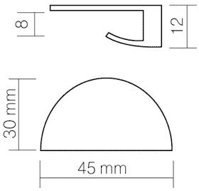 LED 20771 | Клипса-подсветка на полку с LED коннектором GLS