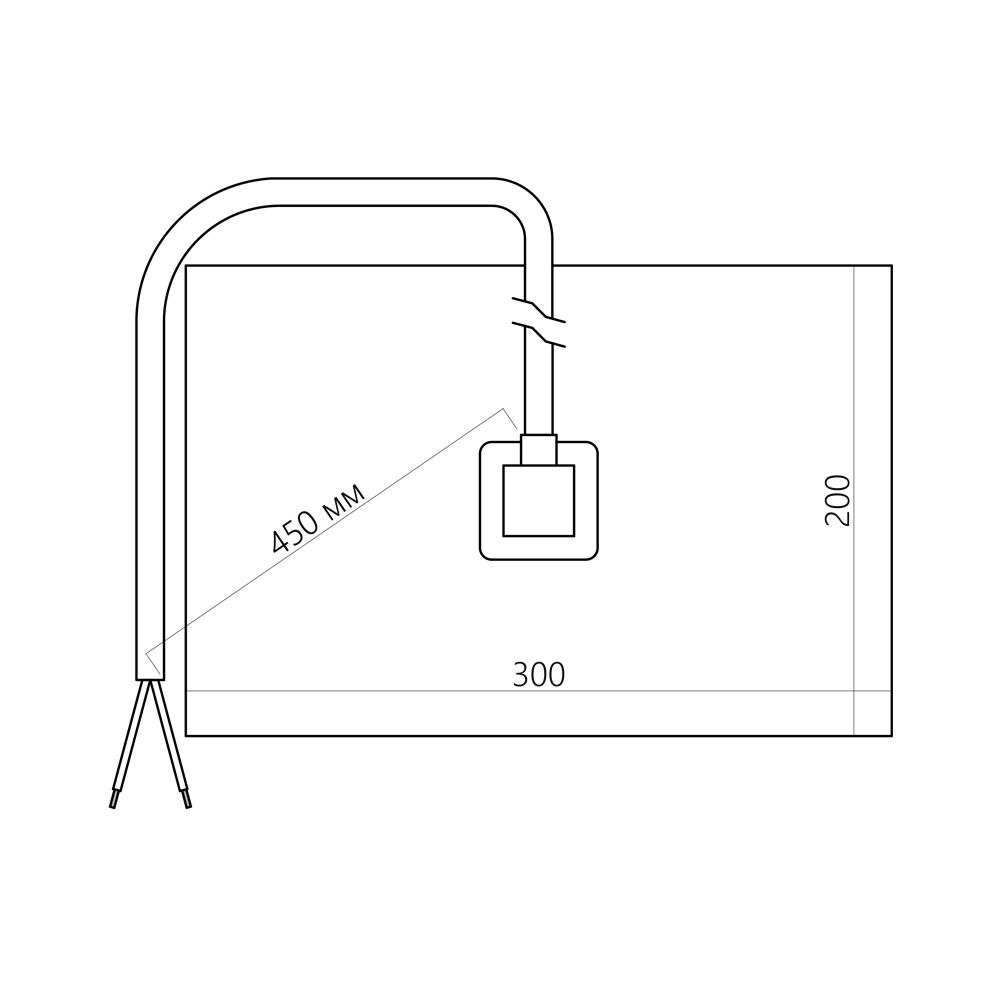 Обогревательный лист для зеркал IP54, 220V, max. 15W 200х300mm