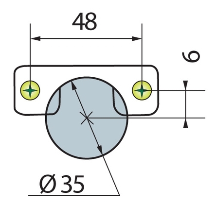 Петля с доводчиком T-type Glissando 110/48/0 мм